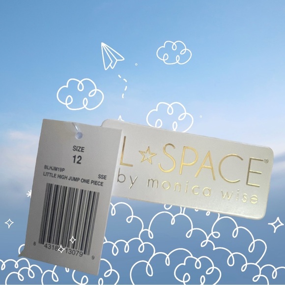 L Space NWT little high jump one piece swimsuit girls size 12 adjustable… - Picture 5 of 11